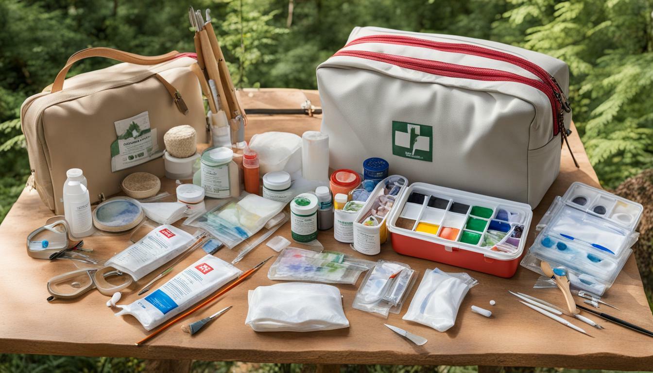Emergency Preparedness First Aid Kit Supplies Artist Safety