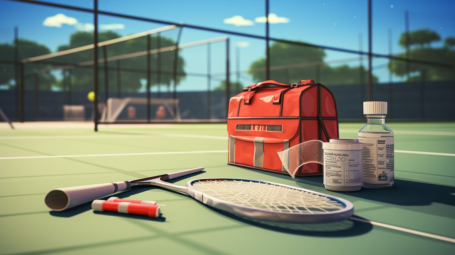 Comprehensive First Aid Kit for Tennis Coaches and Instructors.