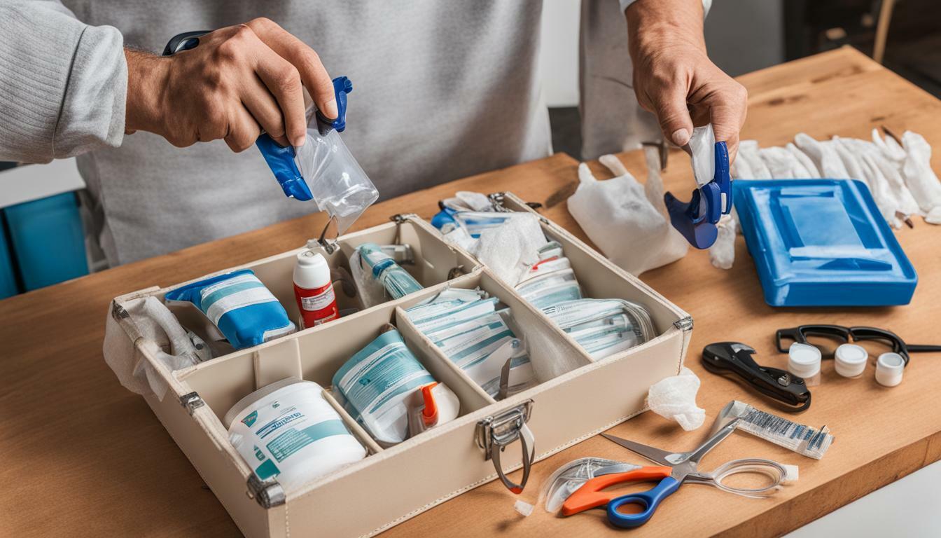 first aid kit essentials for home renovations and DIY projects