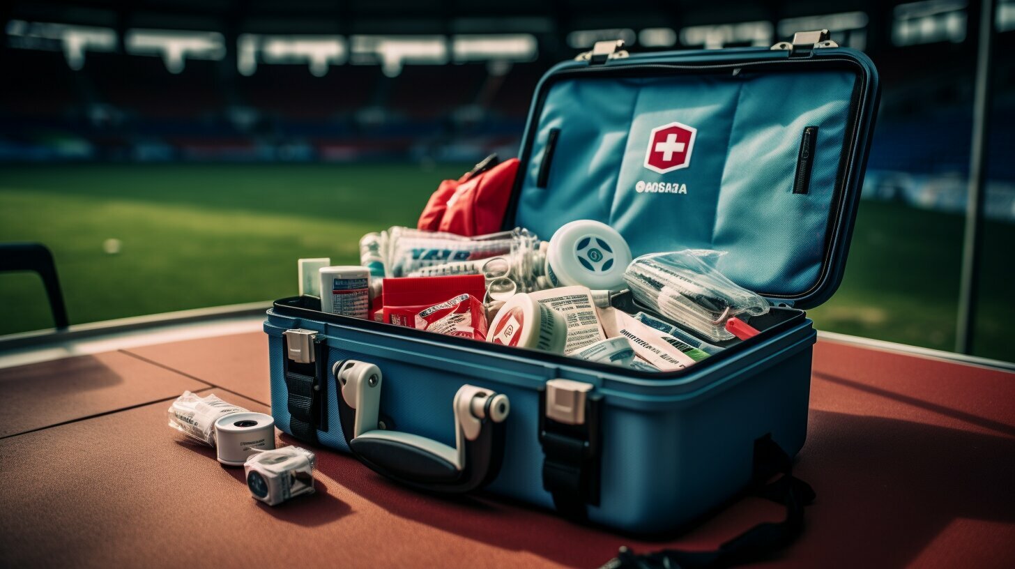 The Aesthetics of First Aid Kits: Merging Function with Football Team Branding.