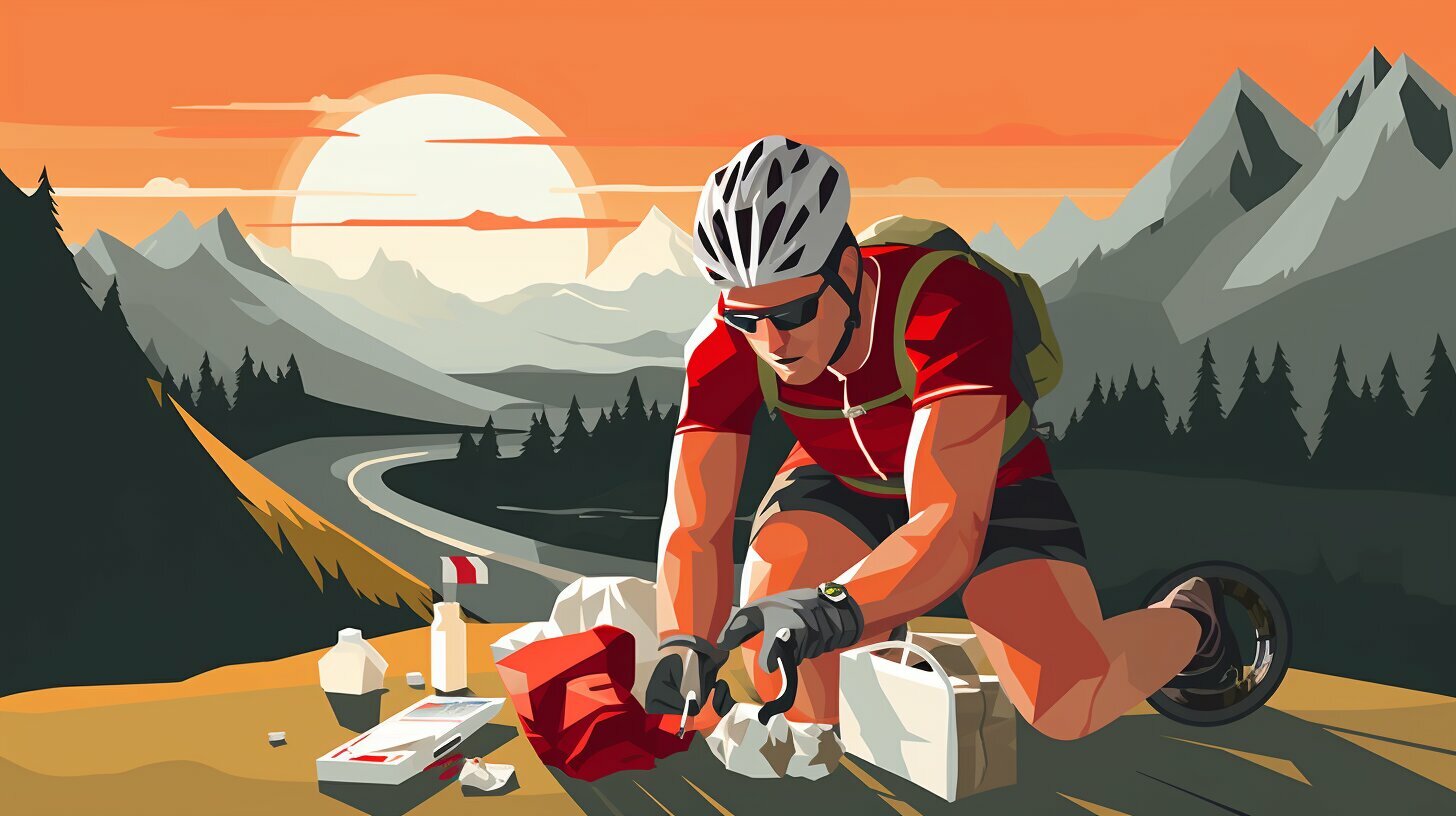 Preparing for Roadside Emergencies: Essential Items for a Cycling First Aid Kit.