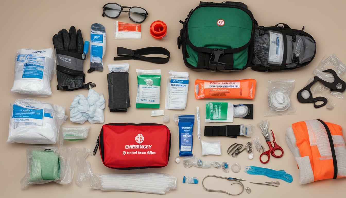 emergency medical supplies for trail riding and outdoor first aid kits for biking instructors