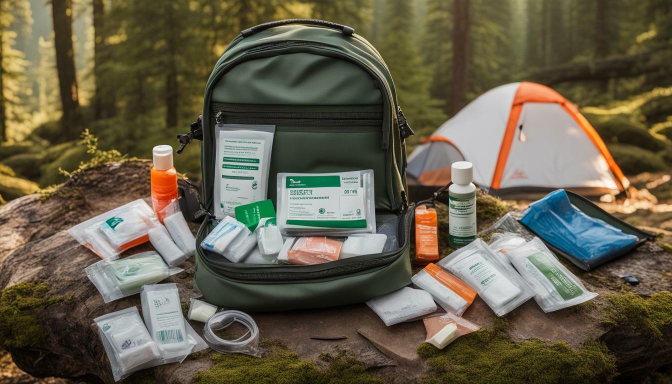 Compact camping first aid kit