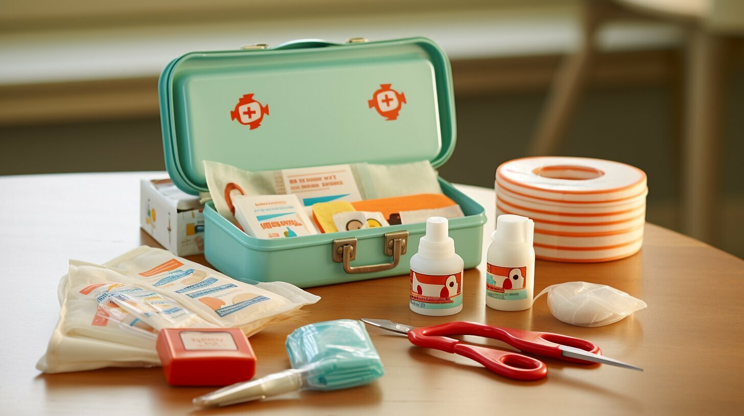 child-safe first aid kit