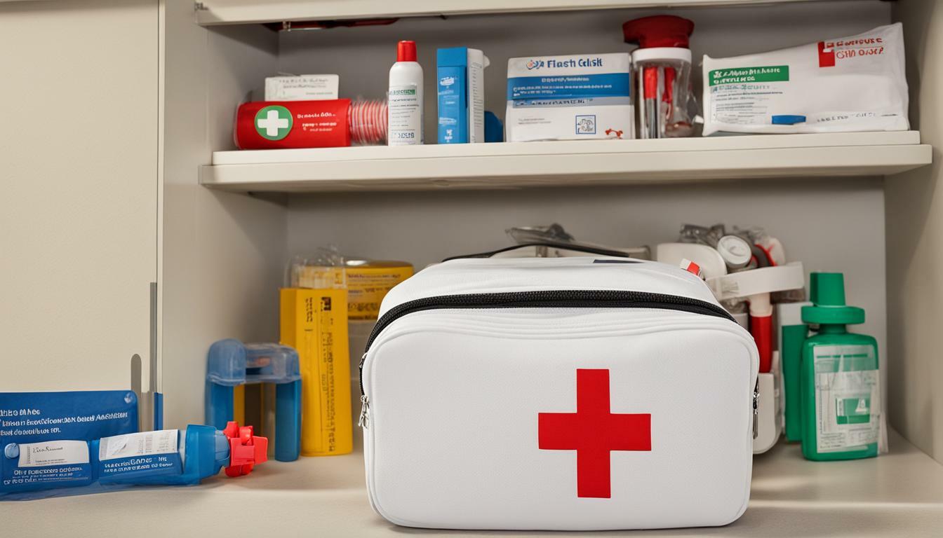 Child-proofing first aid kit