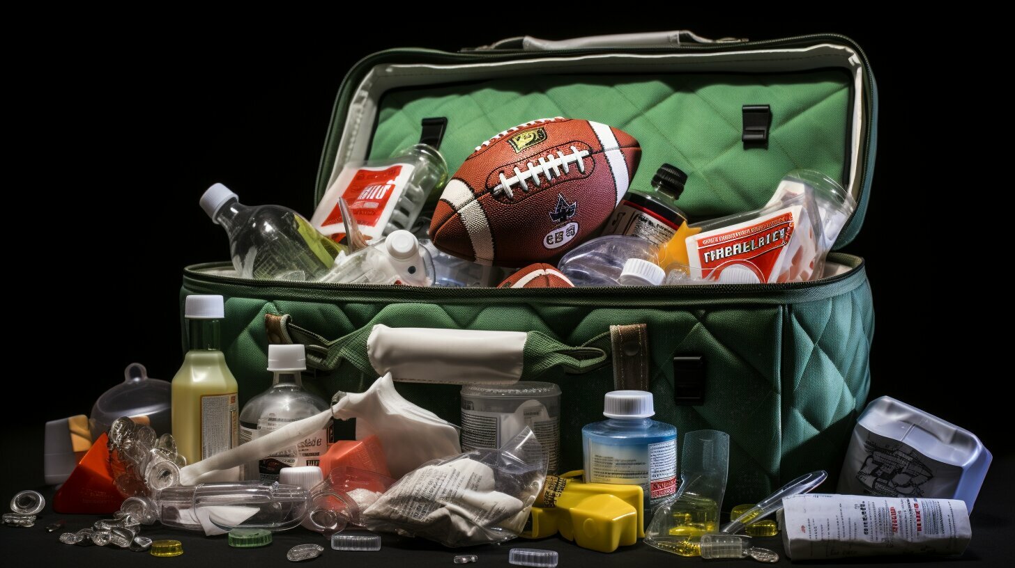 Additional items in a football first aid kit