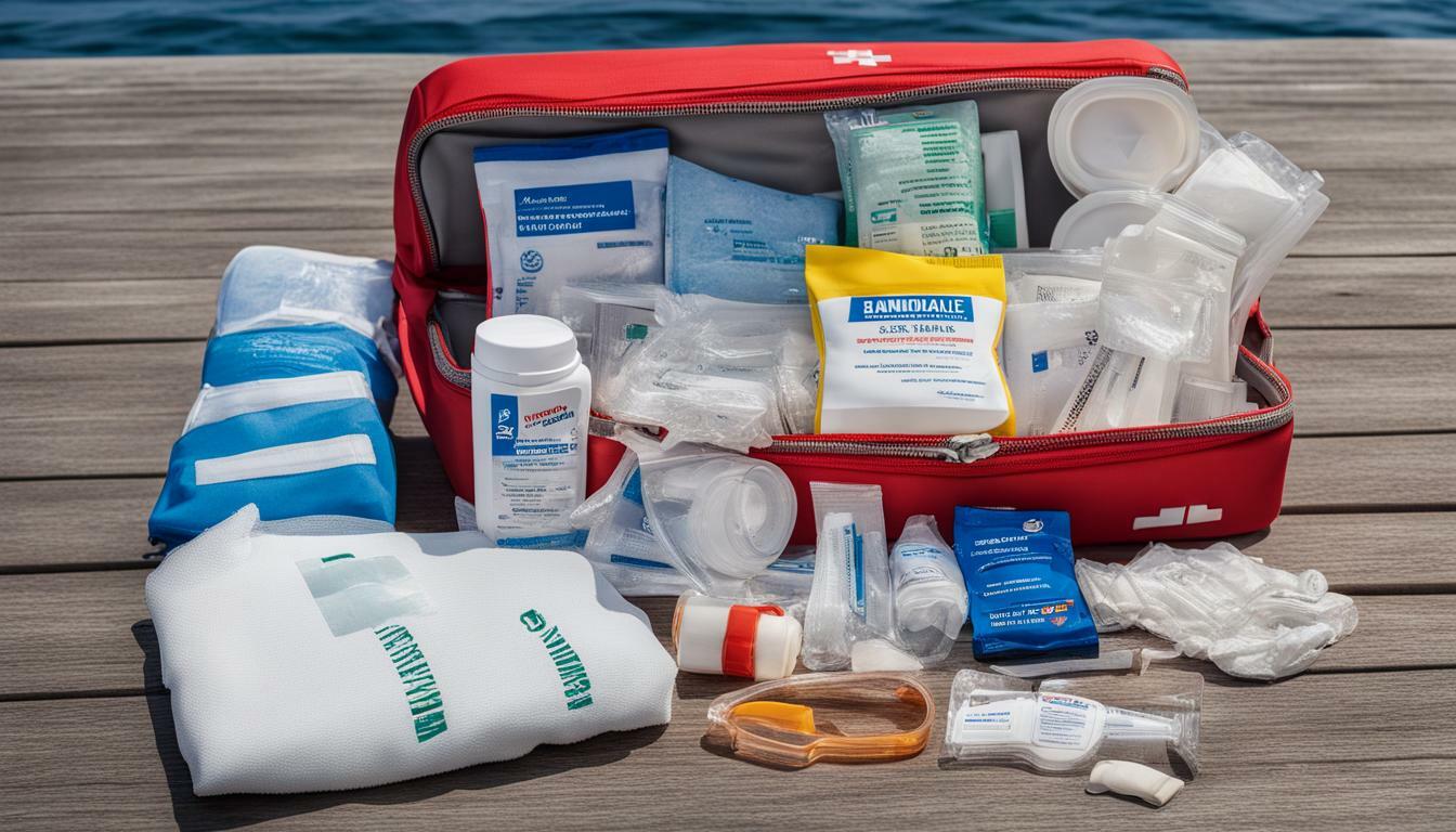 Boat trip first aid kit