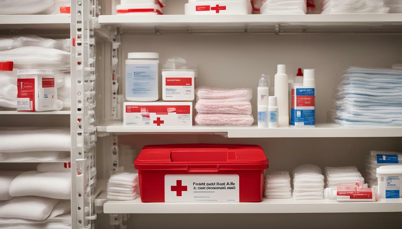 best way to store first aid supplies