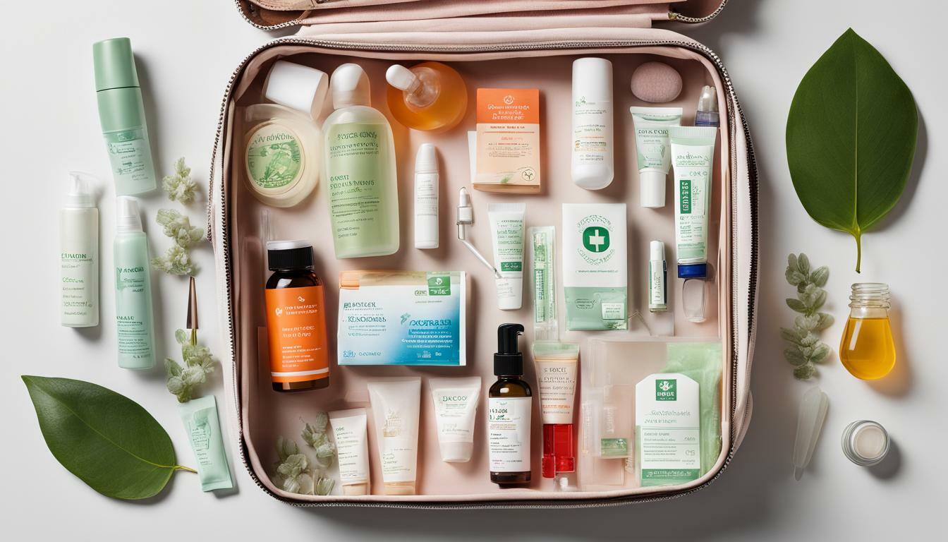 Emergency first aid kit for skincare