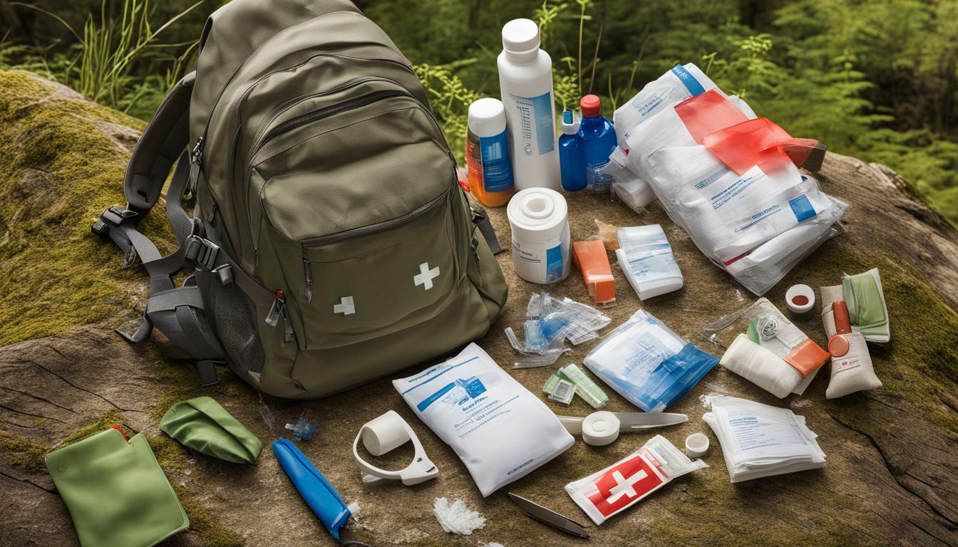 Essential backpacking first aid supplies
