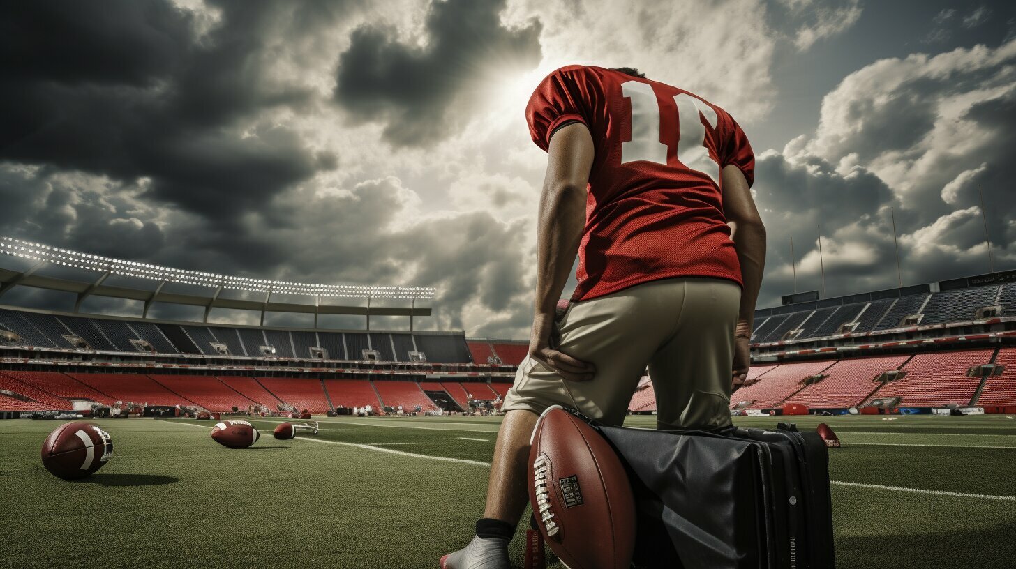 Football Player Stretches