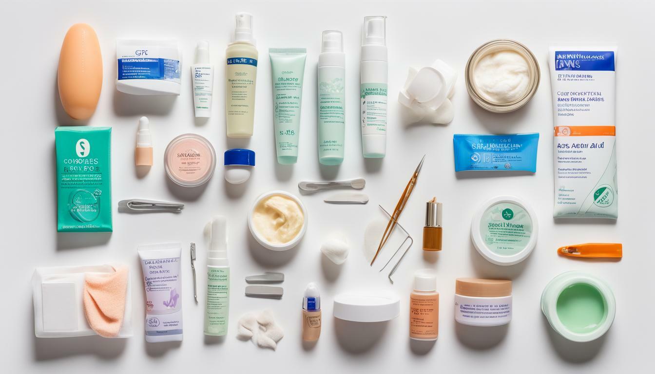First aid accessories for skincare emergencies