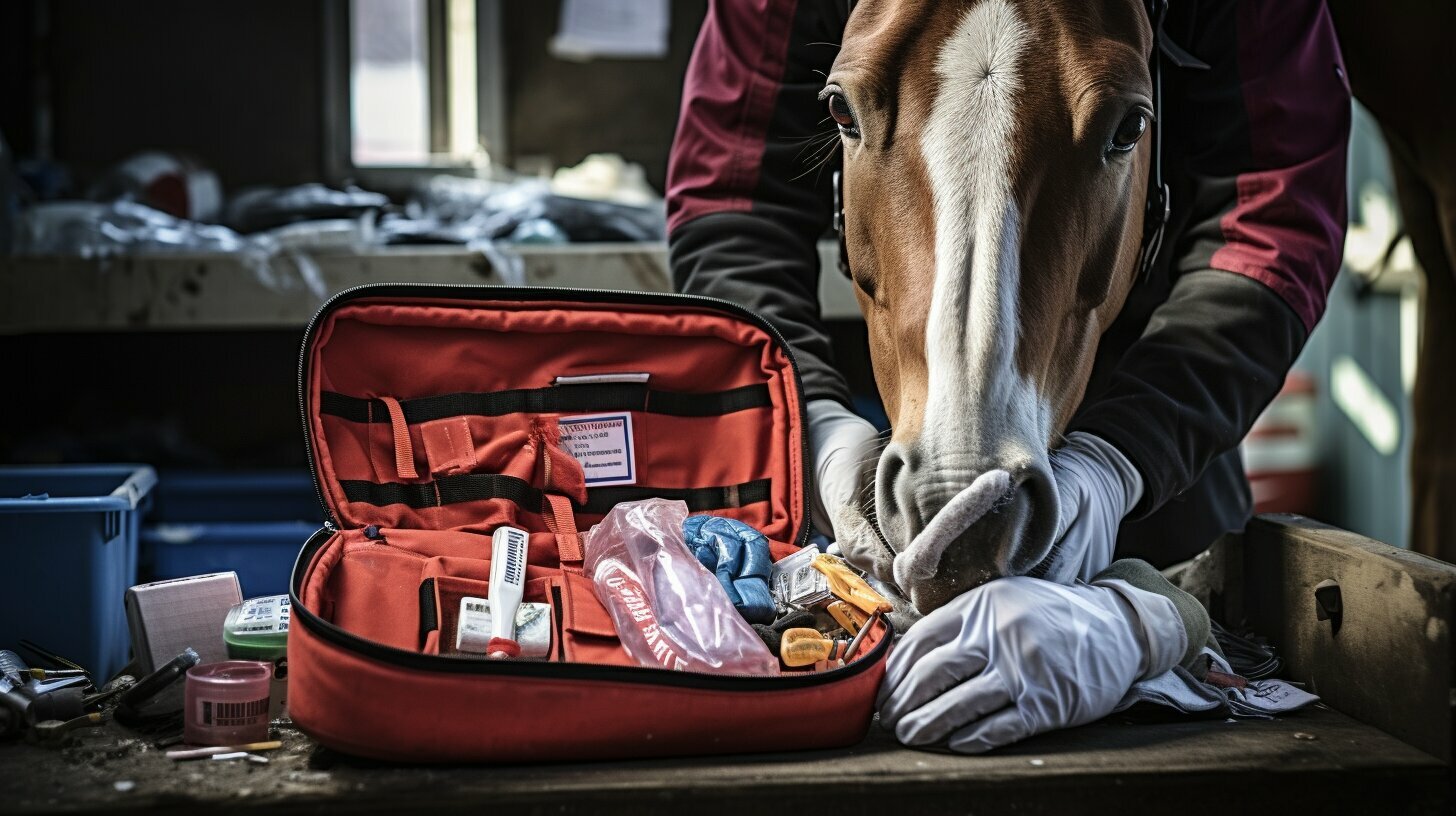 First Aid Kit for Jockeys and Horses.