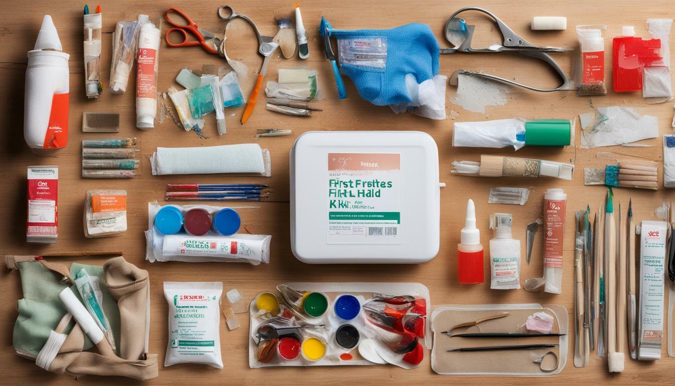 first aid supplies for artistic retreats