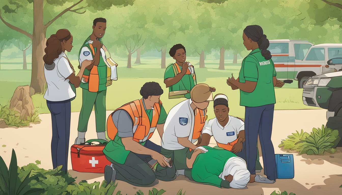 First Aid Training for Volunteer Park Clean-Up Crews