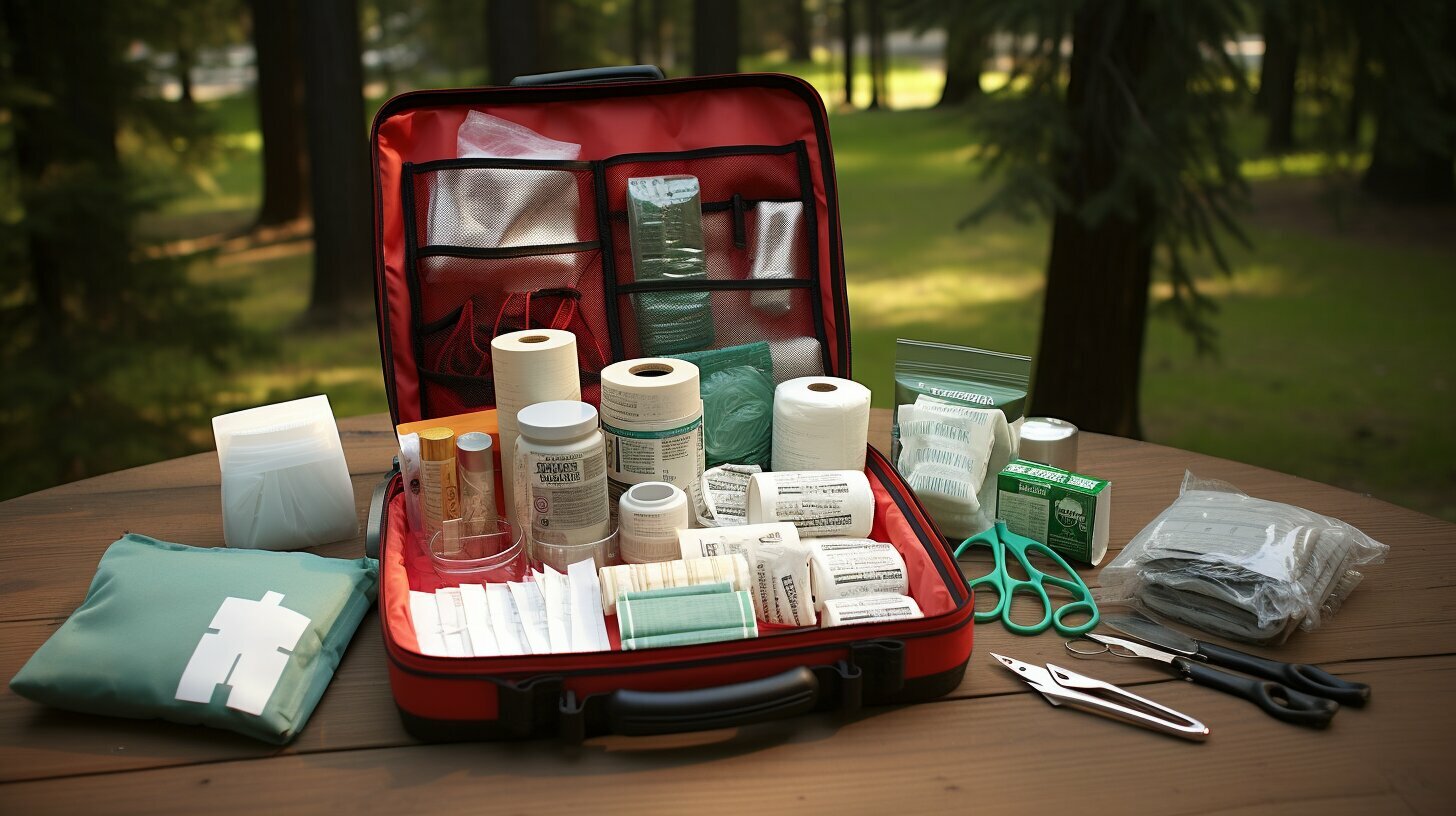 Fully equipped first aid kit