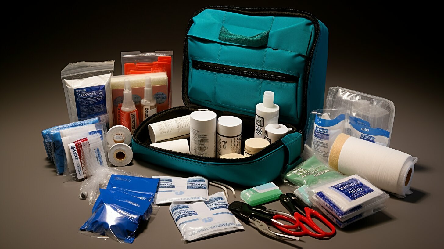 organized first aid kit