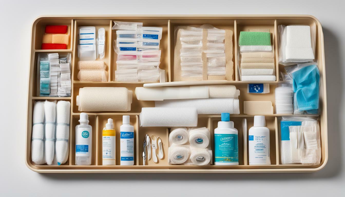 organizing a first aid kit