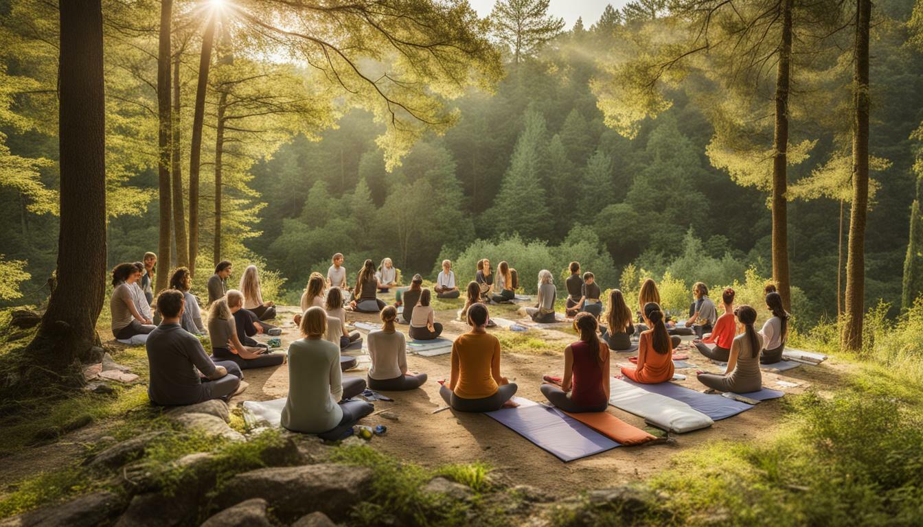 Outdoor meditation retreats