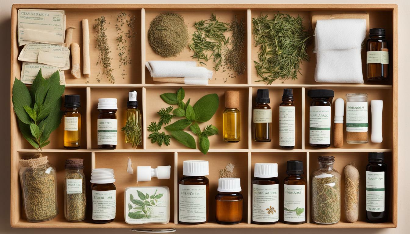 Natural remedies for first aid kit