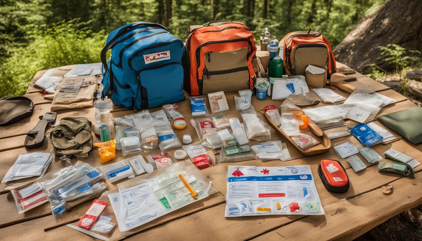 Summer camp first aid kits