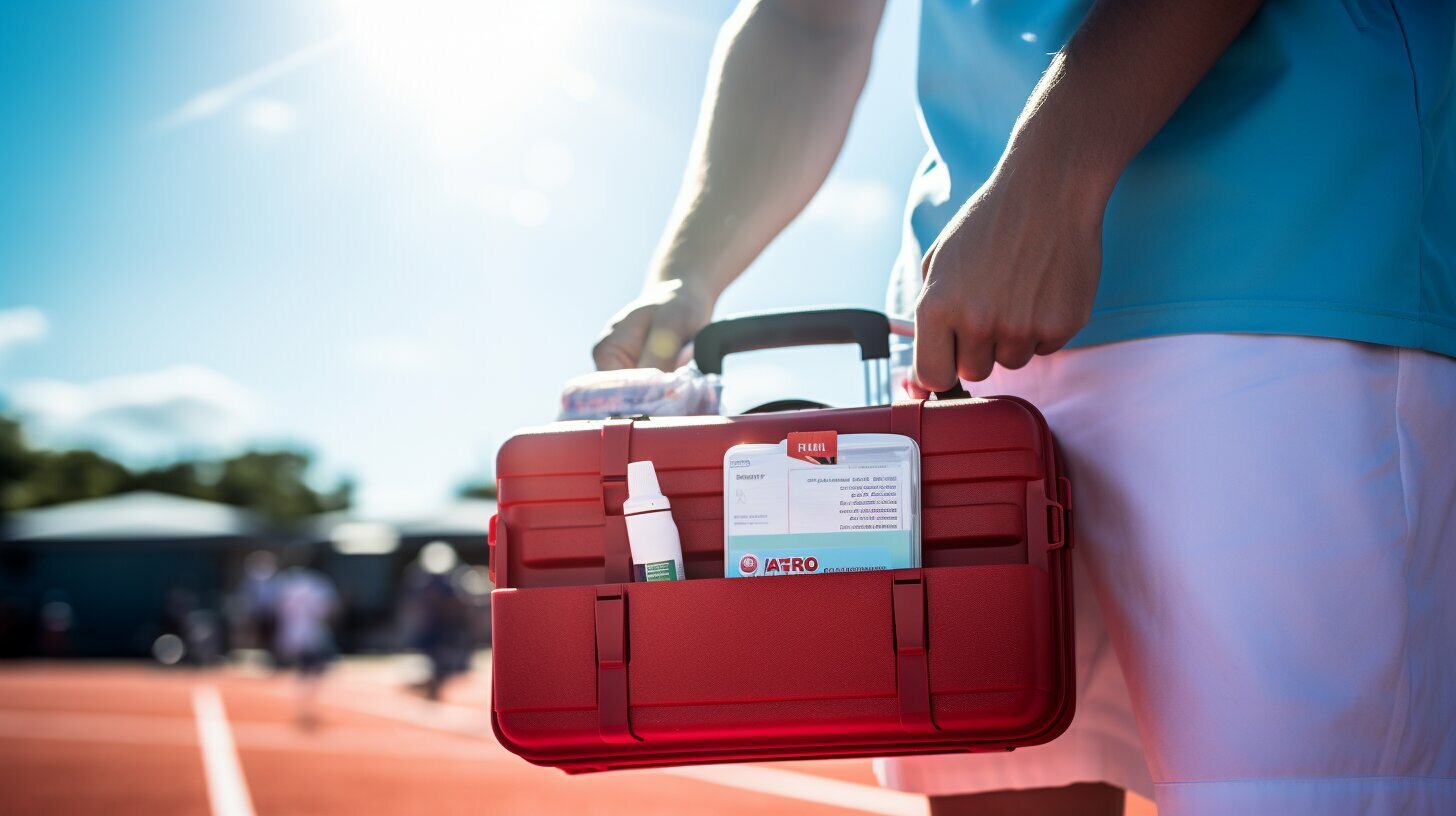 Sun and Heat Protection in a Tennis First Aid Kit