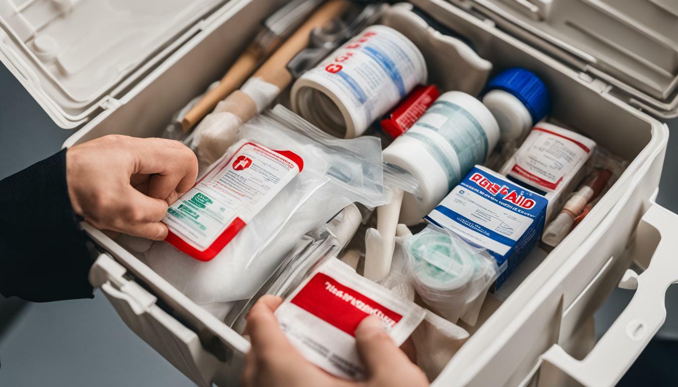 replacing expired items in a first aid kit