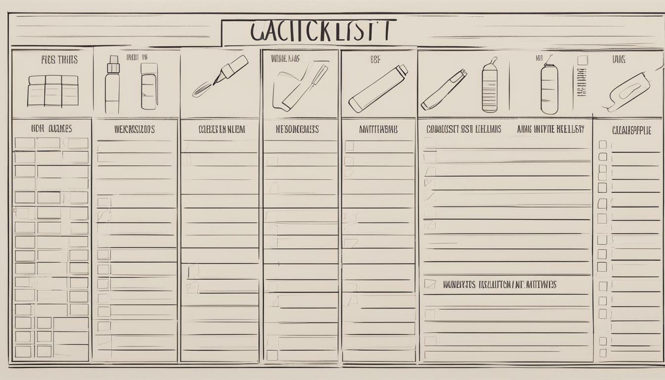 restock checklist