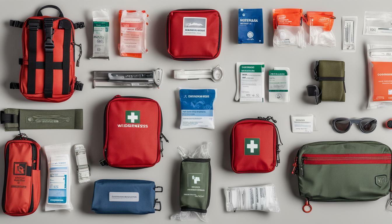 The different types of first aid kits.
